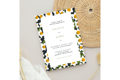 Daffodil Flower Wedding Invitation | Wedding Invitation Product Image 4