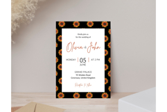 Sunflower Wedding Invitation | Wedding Invitation Product Image 4