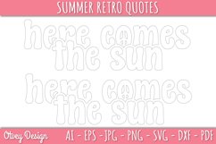 Summer Retro Quotes SVG| Retro Summer SVG Product Image 4