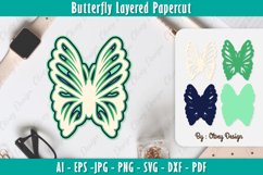 Butterfly Layered Papercut SVG Product Image 1