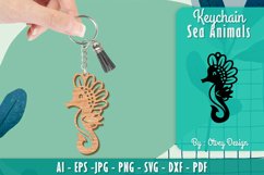 Keychain Sea Animal Lasercut SVG Product Image 1