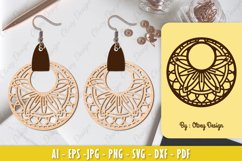 Mandala Earring Lasercut Product Image 5