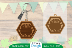 Keychain St Patrick&#039;s Day Lasercut Product Image 1
