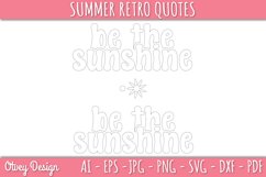 Summer Retro Quotes SVG| Retro Summer SVG Product Image 4