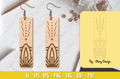 Mandala Earring Lasercut Product Image 5