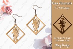 Keychain Sea Animals Lasercut SVG Bundle 12 Designs Product Image 5