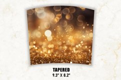 Golden Bokeh Tumbler Wrap | Bokeh Tumbler | Tumbler Wrap Product Image 4