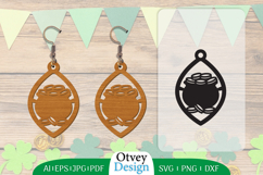 St Patrick&#039;s Day Earrings LaserCut File BUNDLE Product Image 5