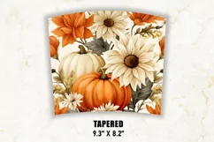 Fall Tumbler Wrap | Autumn Tumbler Wrap | Pumpkin Tumbler Product Image 4