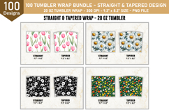 Tumbler Wrap Bundle | Flower Tumbler Wrap | 20oz Tumbler Product Image 4