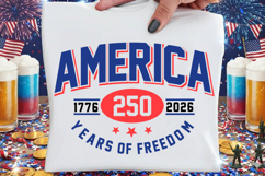 America 250 Years Patriotic PNG | 4th Of July SVG Design Product Image 4