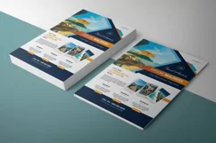 Travel Agency Flyer Template, Ms Word and Photohsop Template Product Image 3