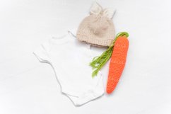 White Baby onesie mockup JPG 300 dpi, kids mockup Product Image 1
