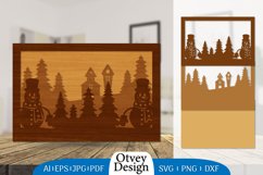 Christmas Snowman Layered Lasercut BUNDLE 10 DESIGNS Product Image 5