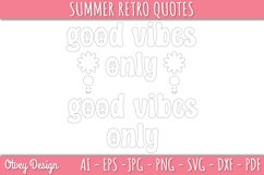 Summer Retro Quotes SVG| Retro Summer SVG Product Image 4