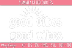 Summer Retro Quotes SVG| Retro Summer SVG Product Image 4