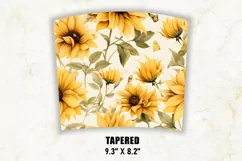 Sunflower Tumbler Wrap, Fall tumbler Wrap, 20 oz tumbler Product Image 4
