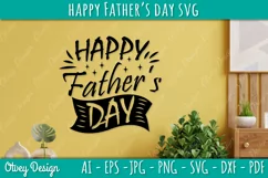 Happy Father's Day SVG | Happy Father's Day Cricut File Product Image 4