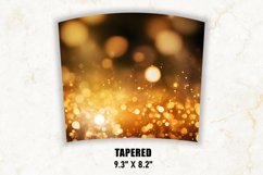 Golden Bokeh Tumbler Wrap | Bokeh Tumbler | Tumbler Wrap Product Image 4