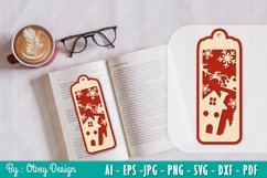 Santa sleigth Bookmark SVG Product Image 1