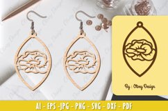 Flowers Earrings Laser Cut Product Image 1