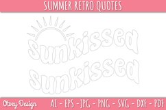 Summer Retro Quotes SVG| Retro Summer SVG Product Image 4