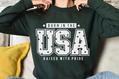 Born In The USA SVG Cutfile | Patriotic SVG Design Clipart Product Image 4