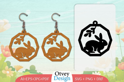Earring Rabbit Lasercut | Happy Easter Lasercut Product Image 1
