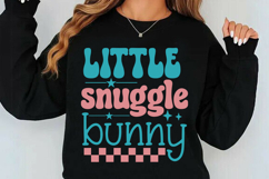 Little Snuggle Bunny T Shirt | Easter SVG PNG Design Product Image 4