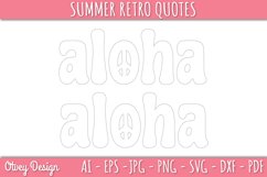 Summer Retro Quotes SVG| Retro Summer SVG Product Image 4