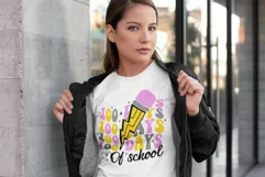 100 days of school SVG, 100 days school PNG, 100 days shirt Product Image 5