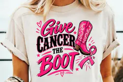 Breast Cancer Boot PNG, Breast Cancer Sublimation Design Product Image 4