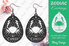 Zodiac Earrings SVG | Earrings Design SVG Product Image 1