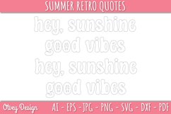 Summer Retro Quotes SVG| Retro Summer SVG Product Image 4