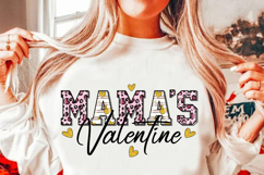 Mama's Valentine Sublimation, Valentine T Shirt Design PNG Product Image 4