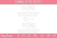 Summer Retro Quotes SVG| Retro Summer SVG Product Image 4