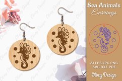 Keychain Sea Animals Lasercut SVG Bundle 12 Designs Product Image 5