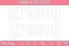 Summer Retro Quotes SVG| Retro Summer SVG Product Image 4