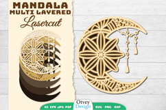 Mandala Moon Layered Lasercut BUNDLES Product Image 5