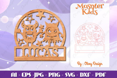 Monsters Kids Name Sign Lasercut BUNDLES Product Image 5