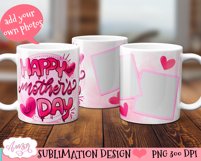 Mother&#039;s day photo mug wrap for sublimation 15oz 11oz Product Image 2