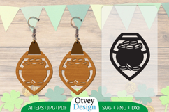 St Patrick&#039;s Day Earrings LaserCut File BUNDLE Product Image 5