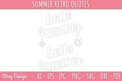 Summer Retro Quotes SVG| Retro Summer SVG Product Image 4