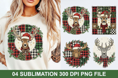 Christmas Deer Sublimation - Christmas PNG Design Product Image 1
