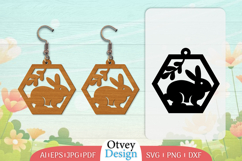 Earring Rabbit Lasercut | Happy Easter Lasercut Product Image 1