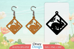 Earring Rabbit Lasercut | Happy Easter Lasercut Product Image 1