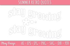 Summer Retro Quotes SVG| Retro Summer SVG Product Image 4