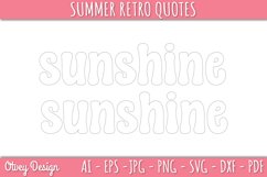 Summer Retro Quotes SVG| Retro Summer SVG Product Image 4