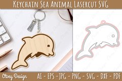 Keychain Sea Animal Lasercut SVG Product Image 5