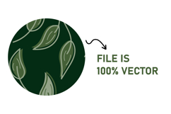 Dark Green Leaves Seamless Pattern | Seamless Pattern Product Image 4